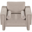 Meridian Madeline Beige Chenille Fabric Chair IMAGE 5