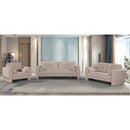  Manufacturer Color_Beige -- Meridian Madeline Stationary Fabric Loveseat IMAGE 12
