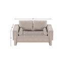  Manufacturer Color_Beige -- Meridian Madeline Stationary Fabric Loveseat IMAGE 15