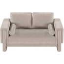  Manufacturer Color_Beige -- Meridian Madeline Stationary Fabric Loveseat IMAGE 5