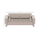  Manufacturer Color_Beige -- Meridian Madeline Stationary Fabric Sofa IMAGE 15