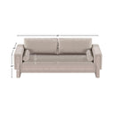 Meridian Madeline Beige Chenille Fabric Sofa IMAGE 15