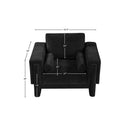  Manufacturer Color_Black -- Madeline Black Chenille Fabric Upholstered Chair IMAGE 15