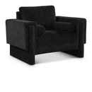  Manufacturer Color_Black -- Madeline Black Chenille Fabric Upholstered Chair IMAGE 1