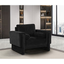  Manufacturer Color_Black -- Madeline Black Chenille Fabric Upholstered Chair IMAGE 2