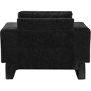  Manufacturer Color_Black -- Madeline Black Chenille Fabric Upholstered Chair IMAGE 3