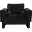  Manufacturer Color_Black -- Madeline Black Chenille Fabric Upholstered Chair IMAGE 4