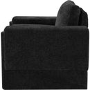Meridian Madeline Black Chenille Fabric Chair IMAGE 6