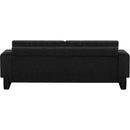  Manufacturer Color_Black -- Madeline 89" Black Chenille Fabric Upholstered Sofa IMAGE 3