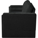  Manufacturer Color_Black -- Madeline 89" Black Chenille Fabric Upholstered Sofa IMAGE 6