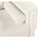 Meridian Madeline Cream Chenille Fabric Chair IMAGE 11