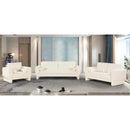Meridian Madeline Cream Chenille Fabric Chair IMAGE 12
