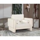  Manufacturer Color_Cream -- Madeline Cream Chenille Fabric Upholstered Chair IMAGE 2