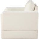 Meridian Madeline Cream Chenille Fabric Chair IMAGE 6