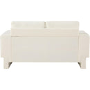  Manufacturer Color_Cream -- Madeline 65" Cream Chenille Fabric Upholstered Loveseat IMAGE 3