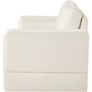  Manufacturer Color_Cream -- Madeline 65" Cream Chenille Fabric Upholstered Loveseat IMAGE 6