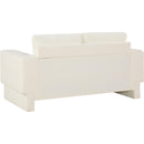  Manufacturer Color_Cream -- Madeline 65" Cream Chenille Fabric Upholstered Loveseat IMAGE 7