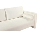  Manufacturer Color_Cream -- Madeline 65" Cream Chenille Fabric Upholstered Loveseat IMAGE 8