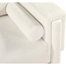  Manufacturer Color_Cream -- Madeline 89" Cream Chenille Fabric Upholstered Sofa IMAGE 11
