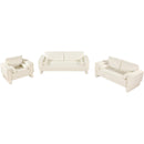 Meridian Madeline Cream Chenille Fabric Sofa IMAGE 14