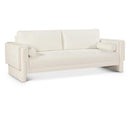  Manufacturer Color_Cream -- Madeline 89" Cream Chenille Fabric Upholstered Sofa IMAGE 1