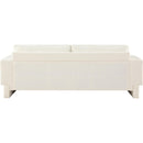 Meridian Madeline Cream Chenille Fabric Sofa IMAGE 3