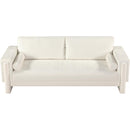  Manufacturer Color_Cream -- Madeline 89" Cream Chenille Fabric Upholstered Sofa IMAGE 5