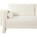  Manufacturer Color_Cream -- Madeline 89" Cream Chenille Fabric Upholstered Sofa IMAGE 8