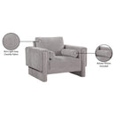  Manufacturer Color_Grey -- Madeline Grey Chenille Fabric Upholstered Chair IMAGE 16