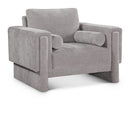  Manufacturer Color_Grey -- Madeline Grey Chenille Fabric Upholstered Chair IMAGE 1