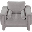  Manufacturer Color_Grey -- Madeline Grey Chenille Fabric Upholstered Chair IMAGE 5