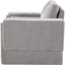 Meridian Madeline Grey Chenille Fabric Chair IMAGE 6