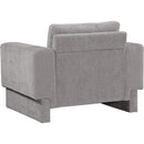  Manufacturer Color_Grey -- Madeline Grey Chenille Fabric Upholstered Chair IMAGE 7