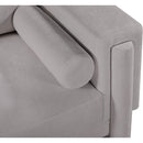  Manufacturer Color_Grey -- Madeline 65" Grey Chenille Fabric Upholstered Loveseat IMAGE 10