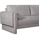 Meridian Madeline Grey Chenille Fabric Loveseat IMAGE 11