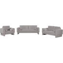 Meridian Madeline Grey Chenille Fabric Loveseat IMAGE 13