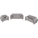 Manufacturer Color_Grey -- Madeline 65" Grey Chenille Fabric Upholstered Loveseat IMAGE 14