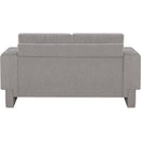  Manufacturer Color_Grey -- Madeline 65" Grey Chenille Fabric Upholstered Loveseat IMAGE 3
