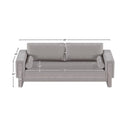  Manufacturer Color_Grey -- Madeline 89" Grey Chenille Fabric Upholstered Sofa IMAGE 15