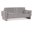  Manufacturer Color_Grey -- Madeline 89" Grey Chenille Fabric Upholstered Sofa IMAGE 1