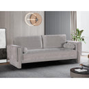  Manufacturer Color_Grey -- Madeline 89" Grey Chenille Fabric Upholstered Sofa IMAGE 2