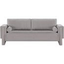  Manufacturer Color_Grey -- Madeline 89" Grey Chenille Fabric Upholstered Sofa IMAGE 4
