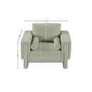  Manufacturer Color_Mint -- Madeline Mint Chenille Fabric Upholstered Chair IMAGE 15