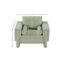 Meridian Madeline Mint Chenille Fabric Chair IMAGE 15