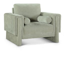 Manufacturer Color_Mint -- Madeline Mint Chenille Fabric Upholstered Chair IMAGE 1