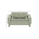  Manufacturer Color_Mint -- Madeline 65" Mint Chenille Fabric Upholstered Loveseat IMAGE 15