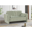  Manufacturer Color_Mint -- Madeline 65" Mint Chenille Fabric Upholstered Loveseat IMAGE 2