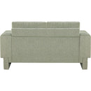 Meridian Madeline Mint Chenille Fabric Loveseat IMAGE 3