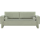  Manufacturer Color_Mint -- Madeline 89" Mint Chenille Fabric Upholstered Sofa IMAGE 4