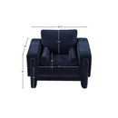  Manufacturer Color_Navy -- Madeline Navy Chenille Fabric Upholstered Chair IMAGE 15